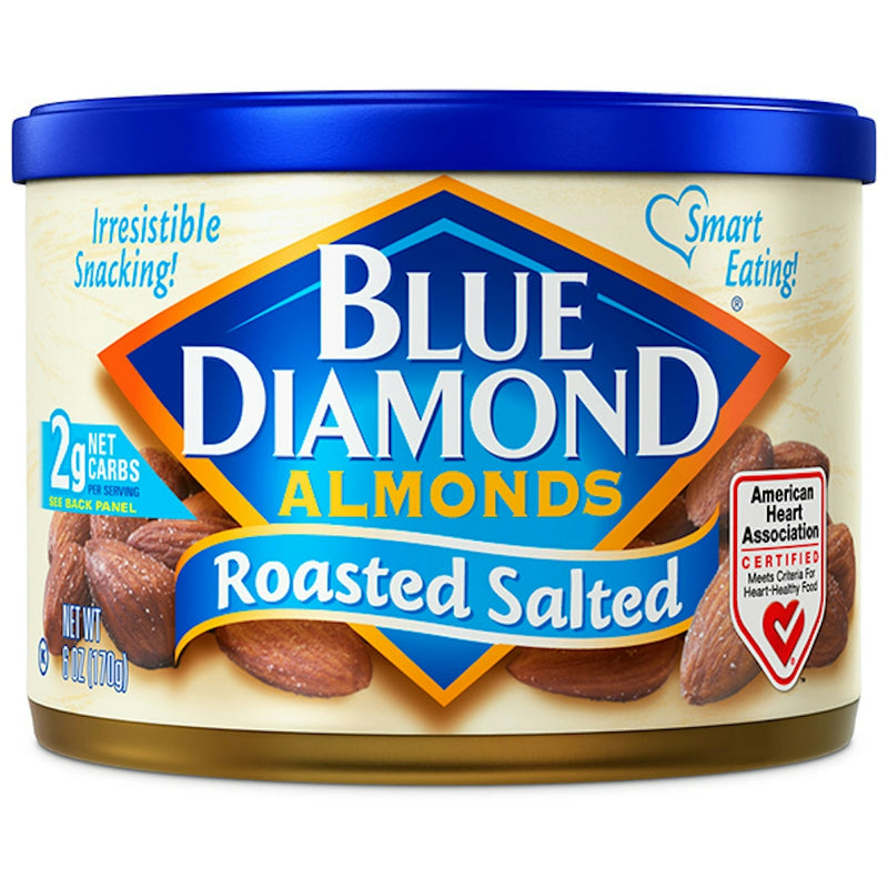 Blue Diamond Blue Diamond Almonds Roasted Salted - 6oz Nuts & Seeds White Smoke