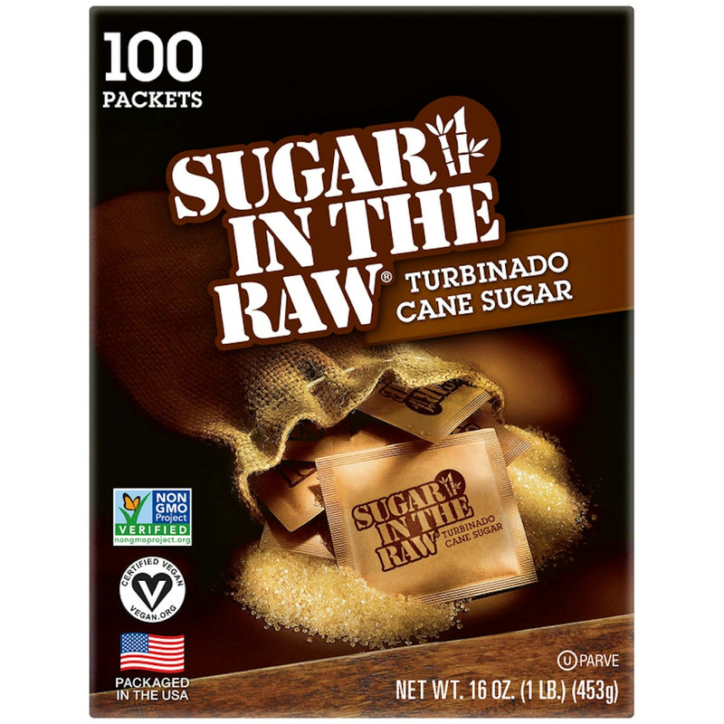 Sugar In The Raw Sugar In The Raw Turbinado Cane Packets - 100ct/16oz Sugar & Sweeteners