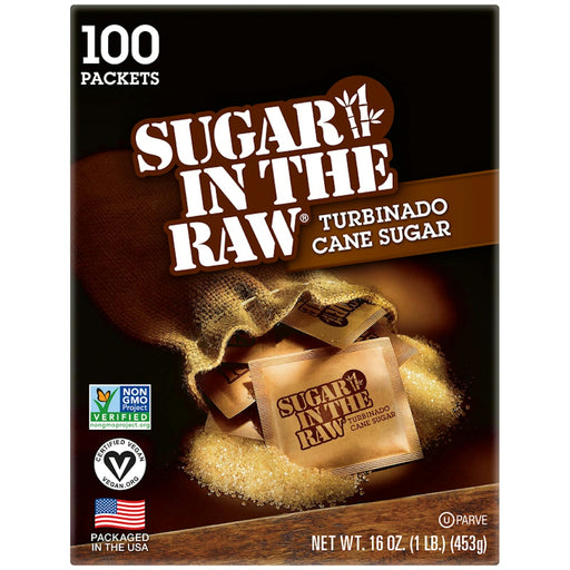 Sugar In The Raw Sugar In The Raw Turbinado Cane Packets - 100ct/16oz Sugar & Sweeteners