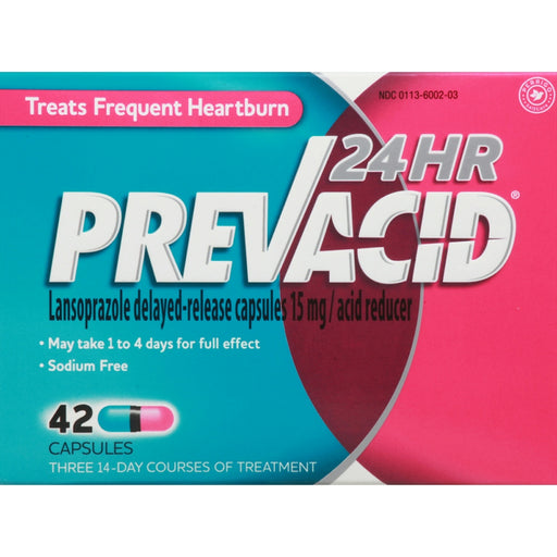Prevacid Prevacid 24HR Lansoprazole Acid Reducer 15 Mg Capsules Health & Beauty
