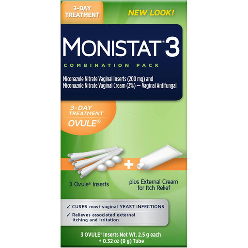 Monistat Monistat 3 Day Treatment Combo Ovule And Cream Personal Care