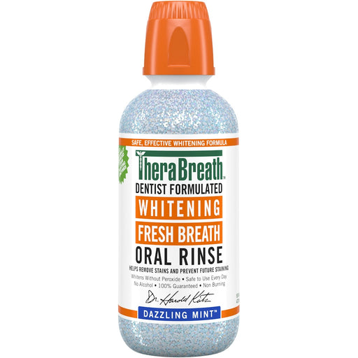 TheraBreath TheraBreath Dazzling Mint Whitening Fresh Oral Rinse 16 Fl Oz Mouthwash