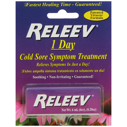 Releev Releev 1 Day Cold Sore Symptom Treatment 6 mL Health & Beauty