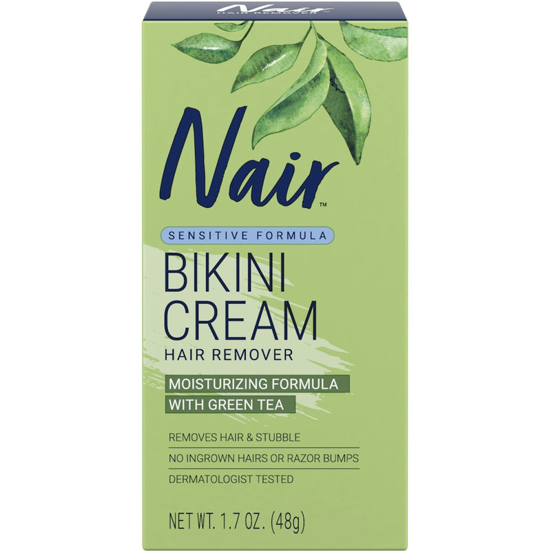 Nair Nair Sensitive Formula Bikini Cream Hair Remover 1.7 Oz. Box Health & Beauty Dark Khaki