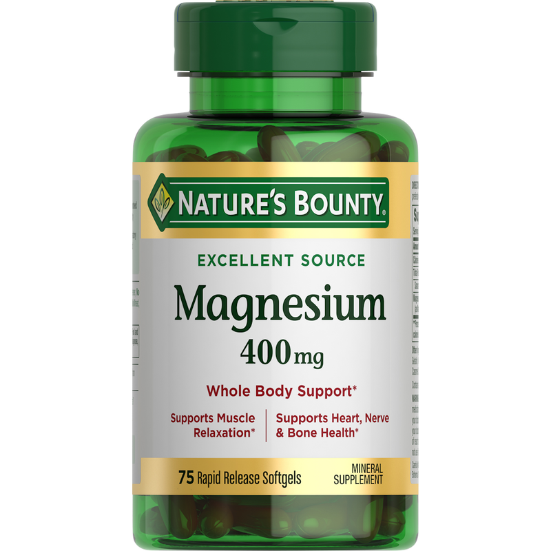 Nature's Bounty Nature's Bounty Rapid Release Softgels 400 Mg Magnesium Vitamins & Supplements