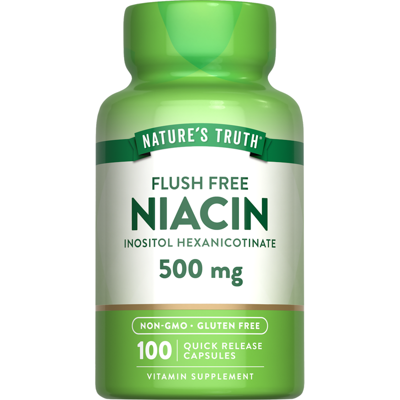 Nature's Truth Nature's Truth Niacin, Flush Free, 500 Mg, Capsules Vitamins & Supplements