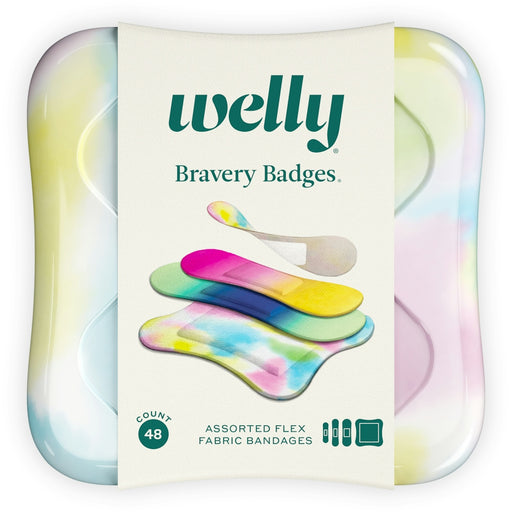 Welly Welly Bravery Badges Assorted Colorwash Flex Fabric Bandages First Aid