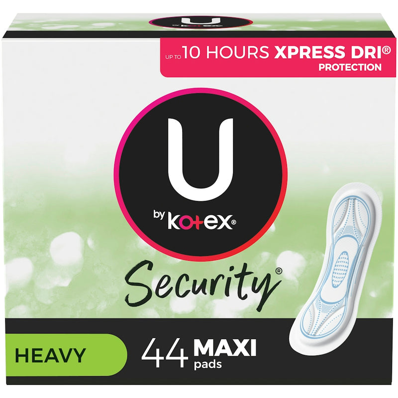 U by Kotex U by Kotex Security Maxi Feminine Pads, Heavy Absorbency, Unscented Super Health & Beauty Lavender