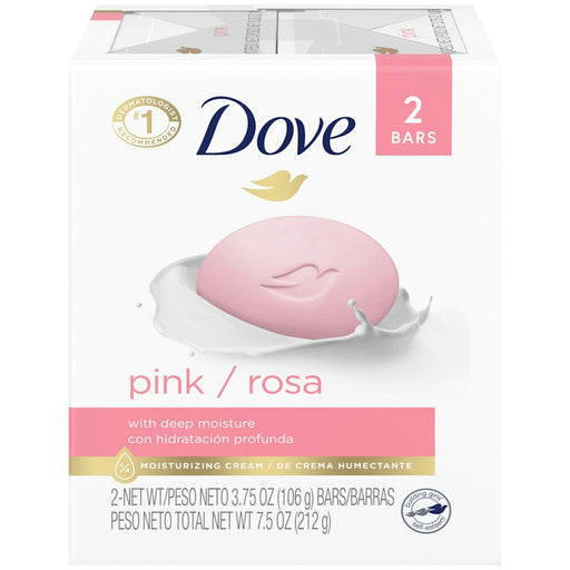 Dove Dove Pink Beauty Bar - 4.25 oz (2 Count) - For Soft, Radiant Skin Bath & Body