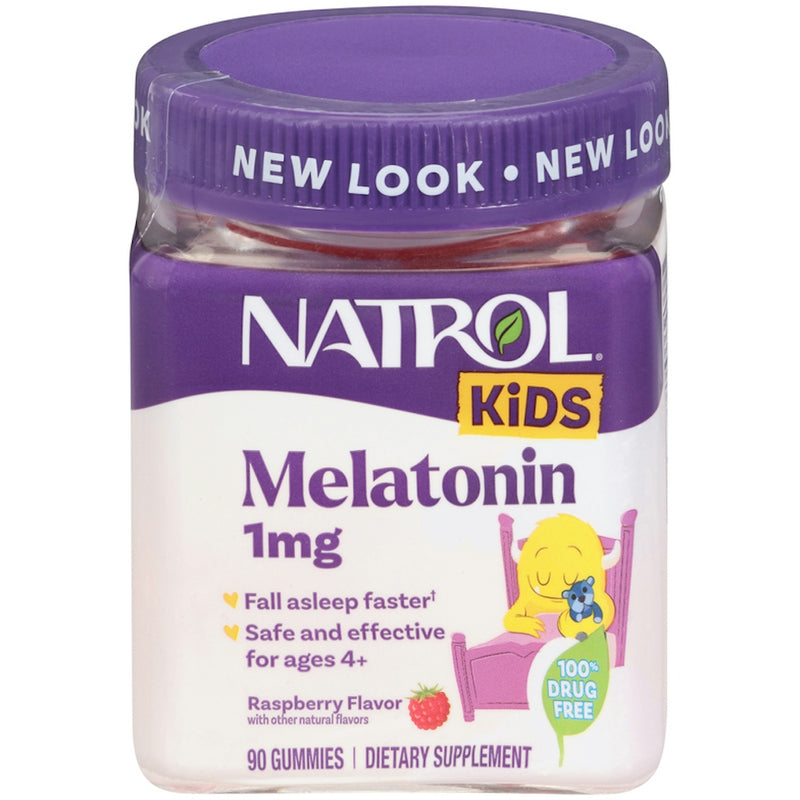 Natrol Natrol Kids Melatonin 1 Mg Sleep Aid Gummies, Berry Vitamins & Supplements Misty Rose