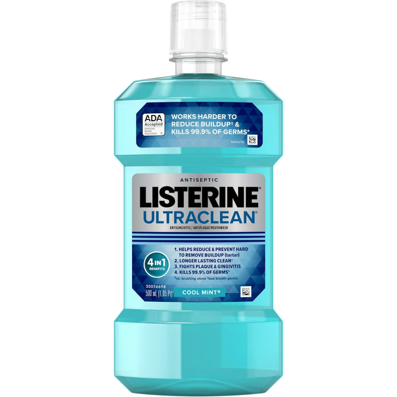 Listerine Listerine Ultraclean Antiseptic Mouthwash (Cool Mint - 500 mL) Mouthwash