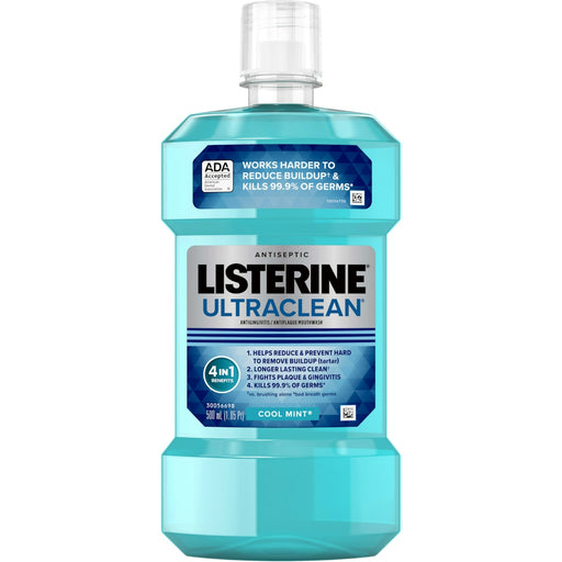 Listerine Listerine Ultraclean Antiseptic Mouthwash (Cool Mint - 500 mL) Mouthwash