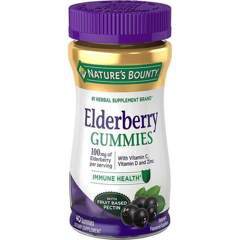 Nature's Bounty Nature's Bounty Elderberry Gummies, 40 Gummies Health & Beauty