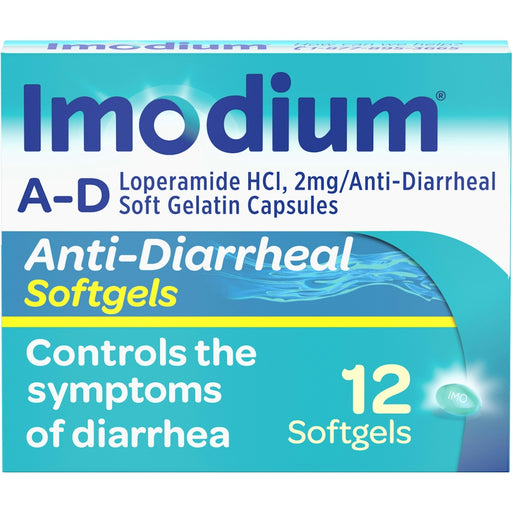 Imodium Imodium Anti Diarrheal  Softgels 12 Ct Health & Beauty