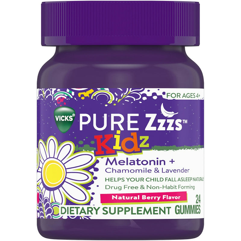 Vicks Vicks Pure Zzzs Kidz Melatonin Sleep Aid Gummies For Kids Medicine & Drugs