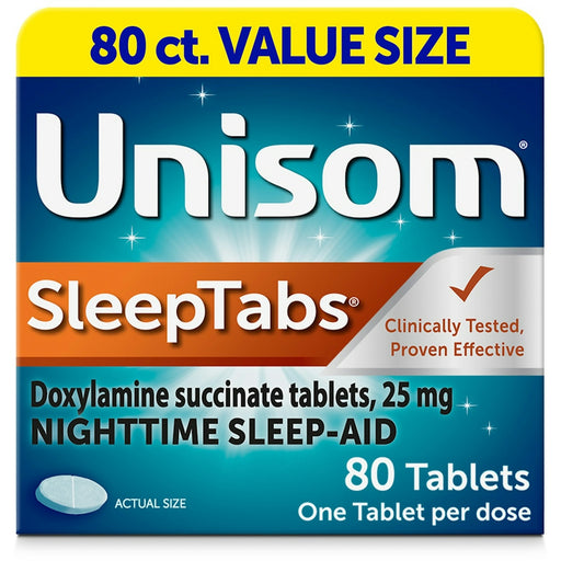 Unisom Unisom Sleep Tabs, Nighttime, 25 Mg, Tablets Health & Beauty