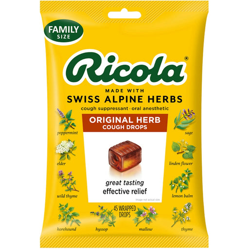 Ricola Ricola Cough Drops, Original Herb, Family Size Health & Beauty