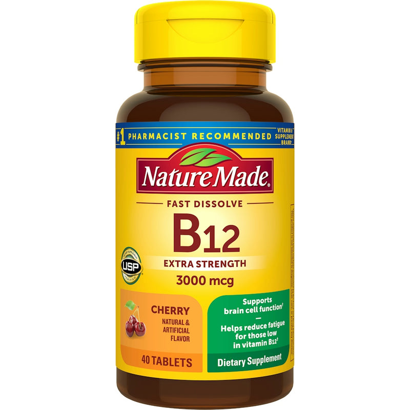 Nature Made Nature Made Vitamin B-12 3000 Mcg Sublingual Lozenges, Cherry Vitamins & Supplements