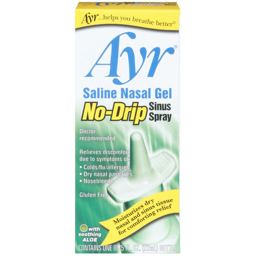 Ayr Ayr Sinus Spray, No Drip, Saline Nasal Gel 0.75 Fl Oz Health & Beauty