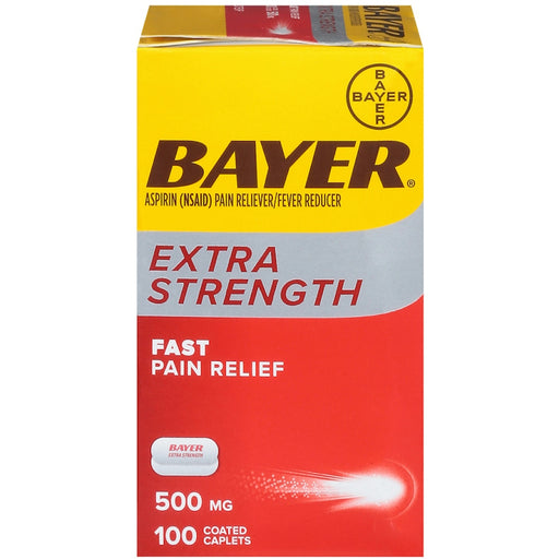 Bayer Bayer Fast Pain Relief, Extra Strength, 500 Mg, Coated Caplets Health & Beauty