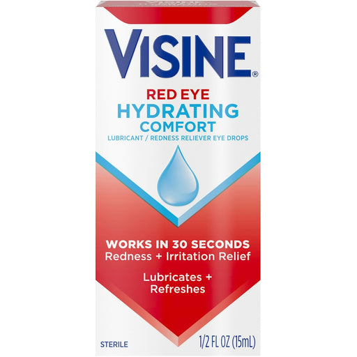 Visine Visine Red Eye Drops, Hydrating Comfort Personal Care