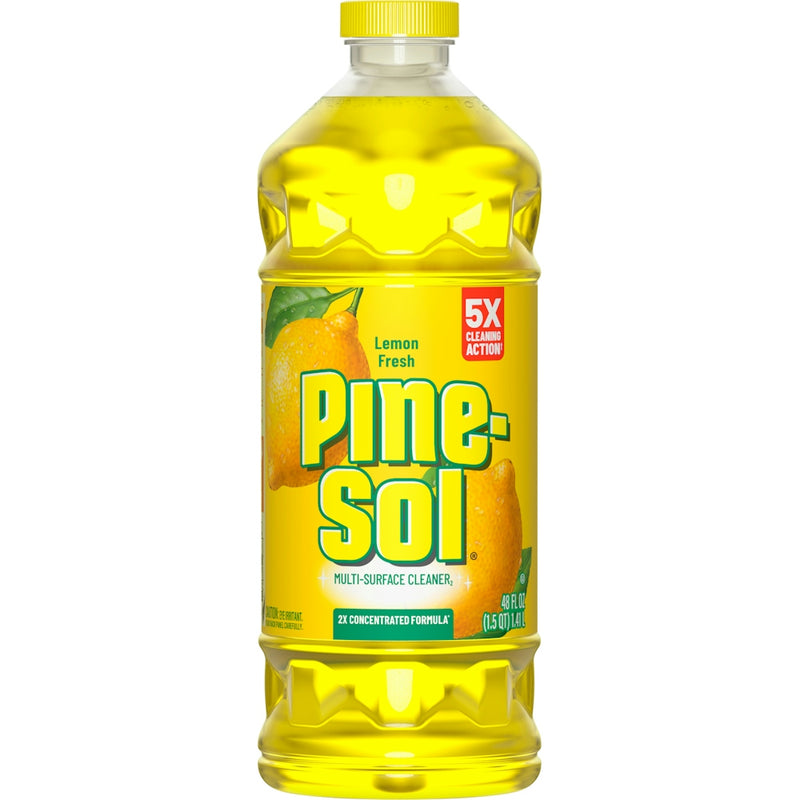 Pine-Sol Pine-Sol Lemon Fresh Multi Surface Cleaner 48 Fl Oz Glass & Surface Cleaners White Smoke