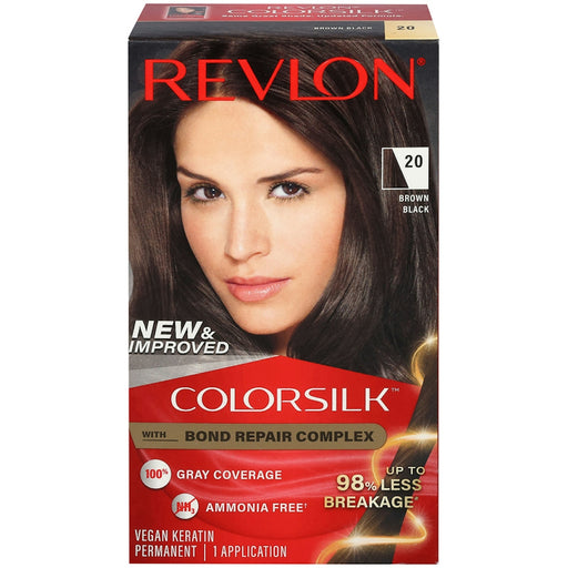 Revlon Revlon Beautiful Color Permanent Hair Color, 20 Brown Black Hair Color