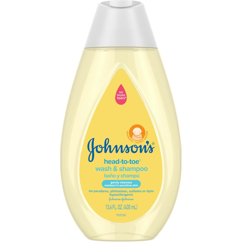 Johnson's Baby Johnson's Baby Wash & Shampoo, Newborn 13.6 Fl Oz Shampoo