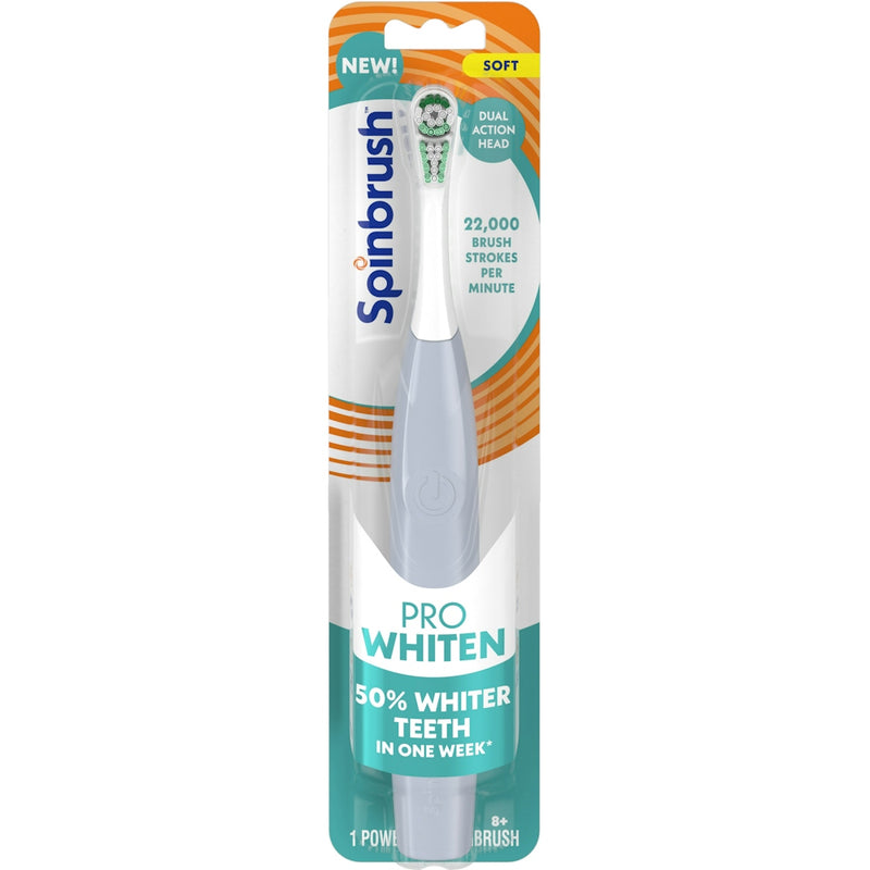 Spinbrush Spinbrush Toothbrush, Powered, Soft, 8 Toothbrushes