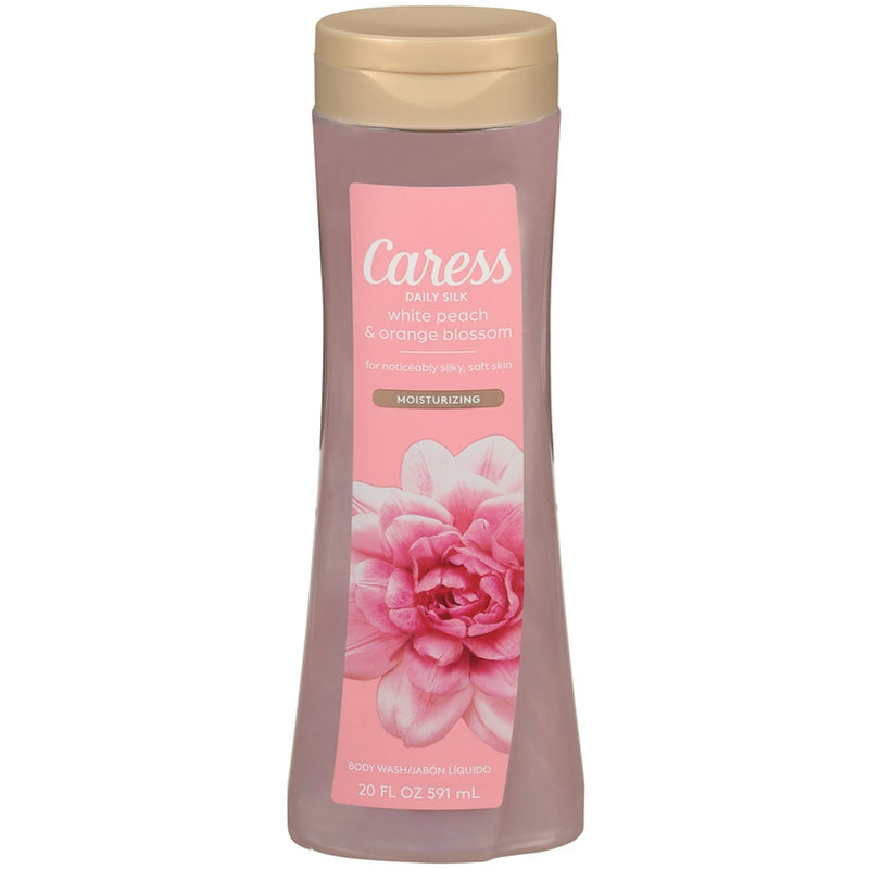 Caress Caress Body Wash, White Peach & Orange Blossom, Daily Silk, Moisturizing 20 Fl Oz Body Wash
