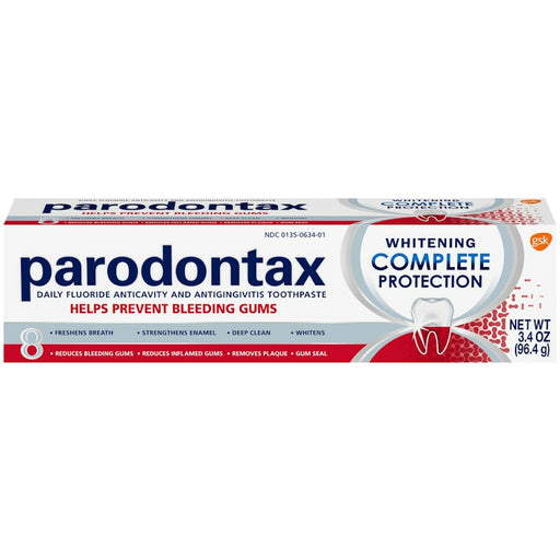 Parodontax Parodontax Complete Protection Teeth Whitening Toothpaste For Bleeding Gums - 3.4 Ounce Toothpaste