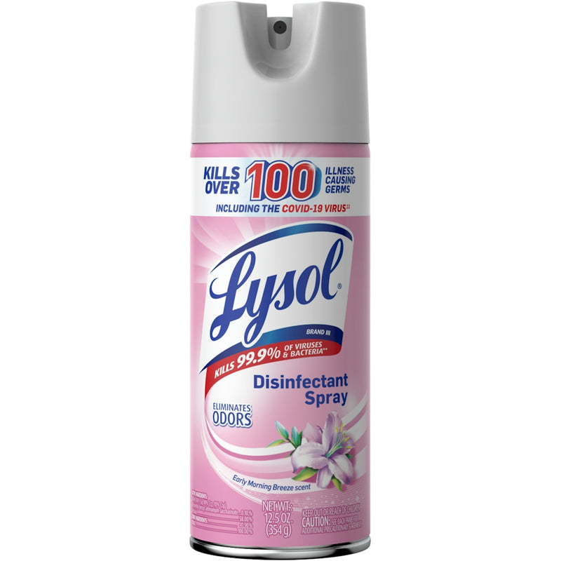 Lysol Lysol Disinfectant Spray, Early Morning Breeze Scent – 12.5 oz Household Disinfectants