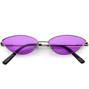 zeroUV Retro 1990's Color Tone Metal Cat Eye Sunglasses C724 Sunglasses
