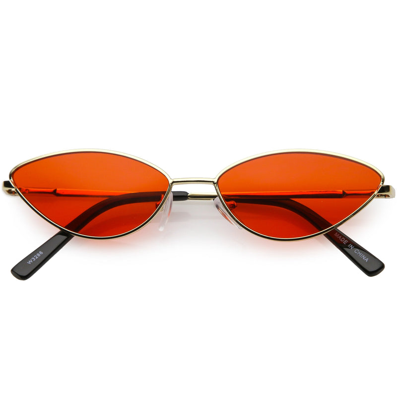 zeroUV Retro 1990's Color Tone Metal Cat Eye Sunglasses C724 Sunglasses