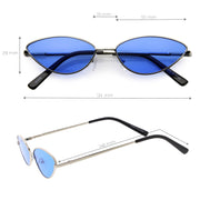 zeroUV Retro 1990's Color Tone Metal Cat Eye Sunglasses C724 Sunglasses