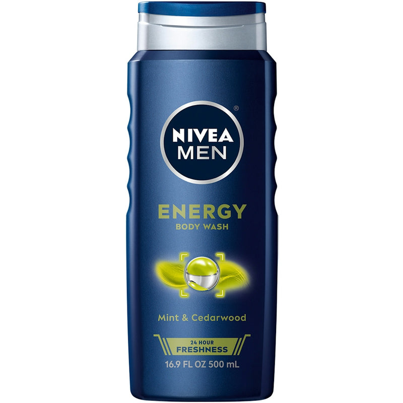 Nivea Nivea For Men Body Wash, 3 In 1, Energy Body Wash