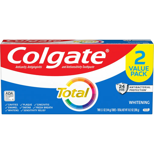 Colgate Colgate Total Toothpaste, Whitening, 2 Value Pack Toothpaste