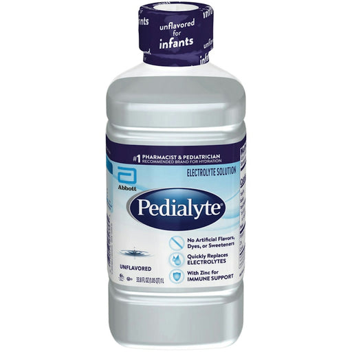 Pedialyte Pedialyte Electrolyte Solution, 33.8 Fl Oz Bottle, Unflavored Baby Food