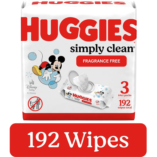 Huggies Huggies Simply Clean, Wipes, Disney Baby, Fragrance Free Baby Wipes