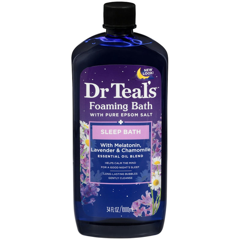Dr Teal's Dr Teal's Foaming Bath, Lavender & Chamomile, Melatonin, Sleep Bath 34 Fl Oz Bath & Body