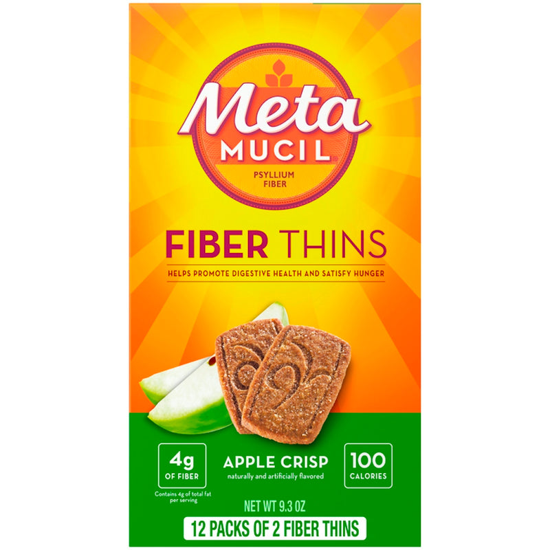 Metamucil Metamucil Fiber Supplement Thins, Apple Crisp Flavor Health & Beauty