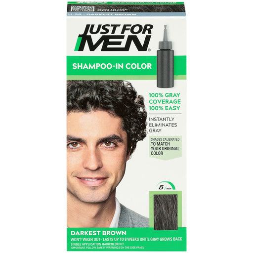 Just For Men Just For Men Shampoo In Color, Darkest Brown H 50 Shampoo