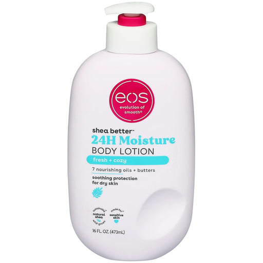 EOS EOS Shea Better Body Lotion, Fresh + Cozy, 24H Moisture Body Lotion White Smoke