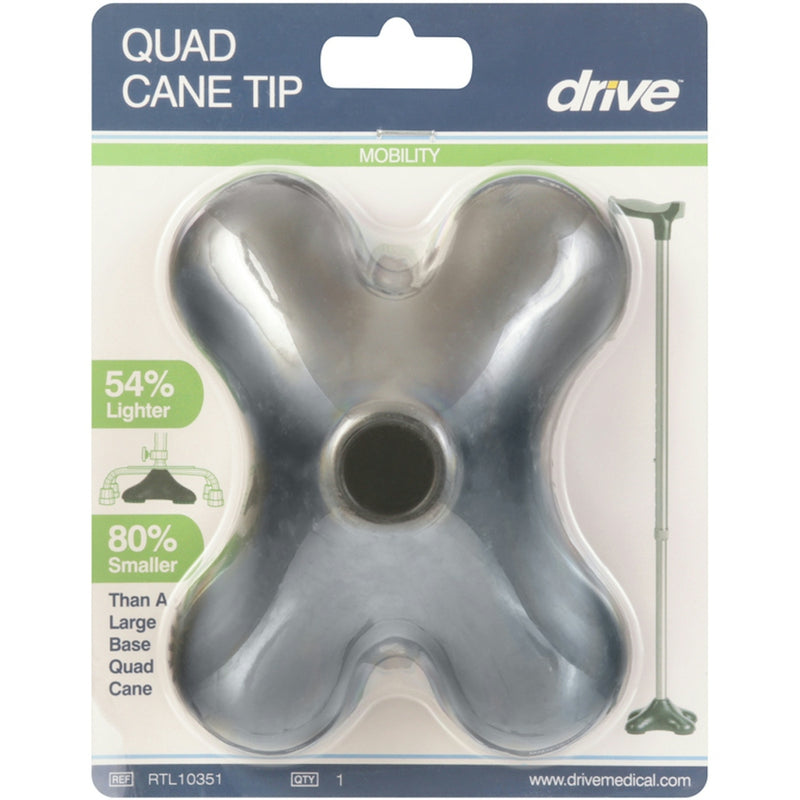 Drive Medical Drive Medical Quad Support Cane Tip, Black Canes & Walking Sticks