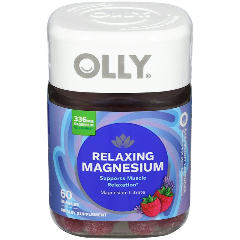 Olly Olly Magnesium Citrate, Relaxing, 336 Mg, Gummies, Raspberry Lavender Vitamins & Supplements