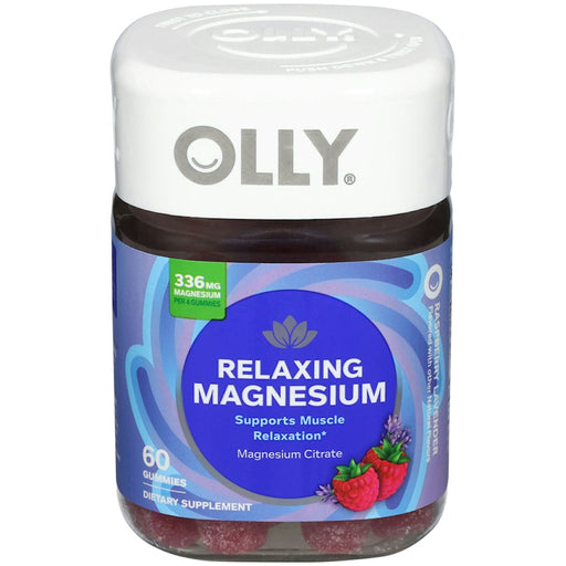 Olly Olly Magnesium Citrate, Relaxing, 336 Mg, Gummies, Raspberry Lavender Vitamins & Supplements