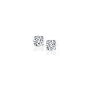 Bids.com 14k White Gold Diamond Four Prong Stud Earrings (1/4 cttw) Earrings