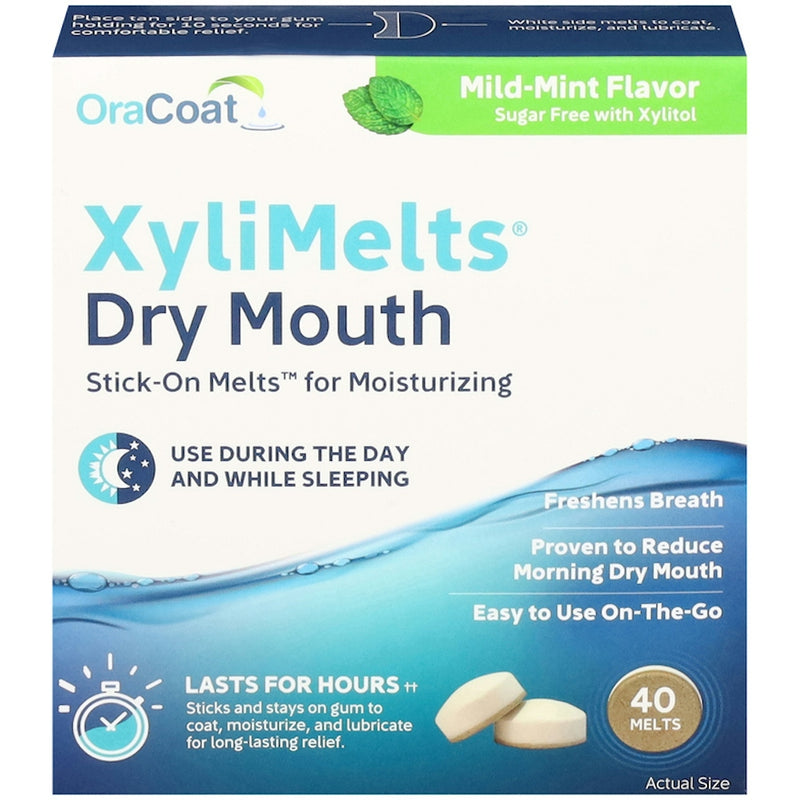 OraCoat OraCoat Xylimelts For Dry Mouth Mild Mint - 40 Discs Oral Care