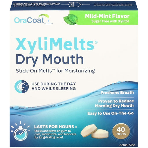 OraCoat OraCoat Xylimelts For Dry Mouth Mild Mint - 40 Discs Oral Care