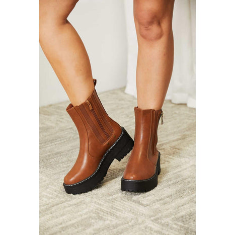 Forever Link Side Zip Platform Boots